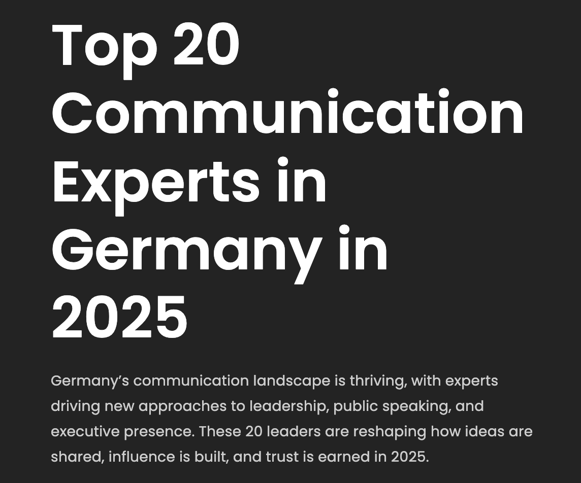 Bianca Schiffgens Top10 Kommunikationsexperten Deutschland 2025